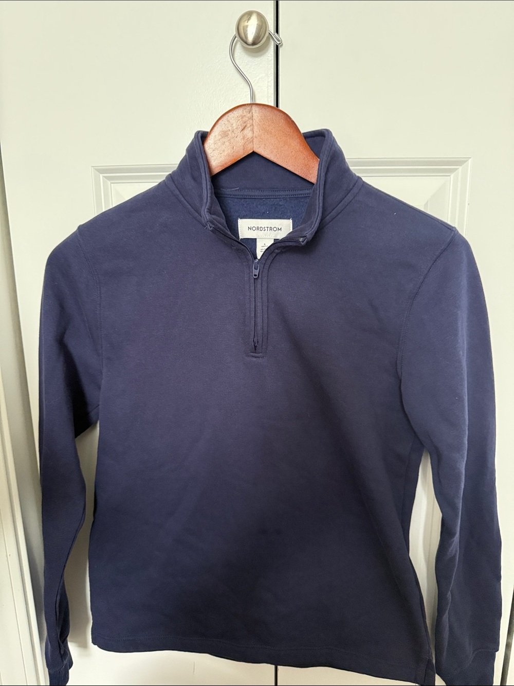 Nordstrom Navy Half-Zip Pullover Sweater